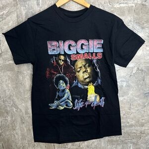 Biggie Smalls Life After Death Collage Black Graphic T-Shirt Sz‎ Mens Medium